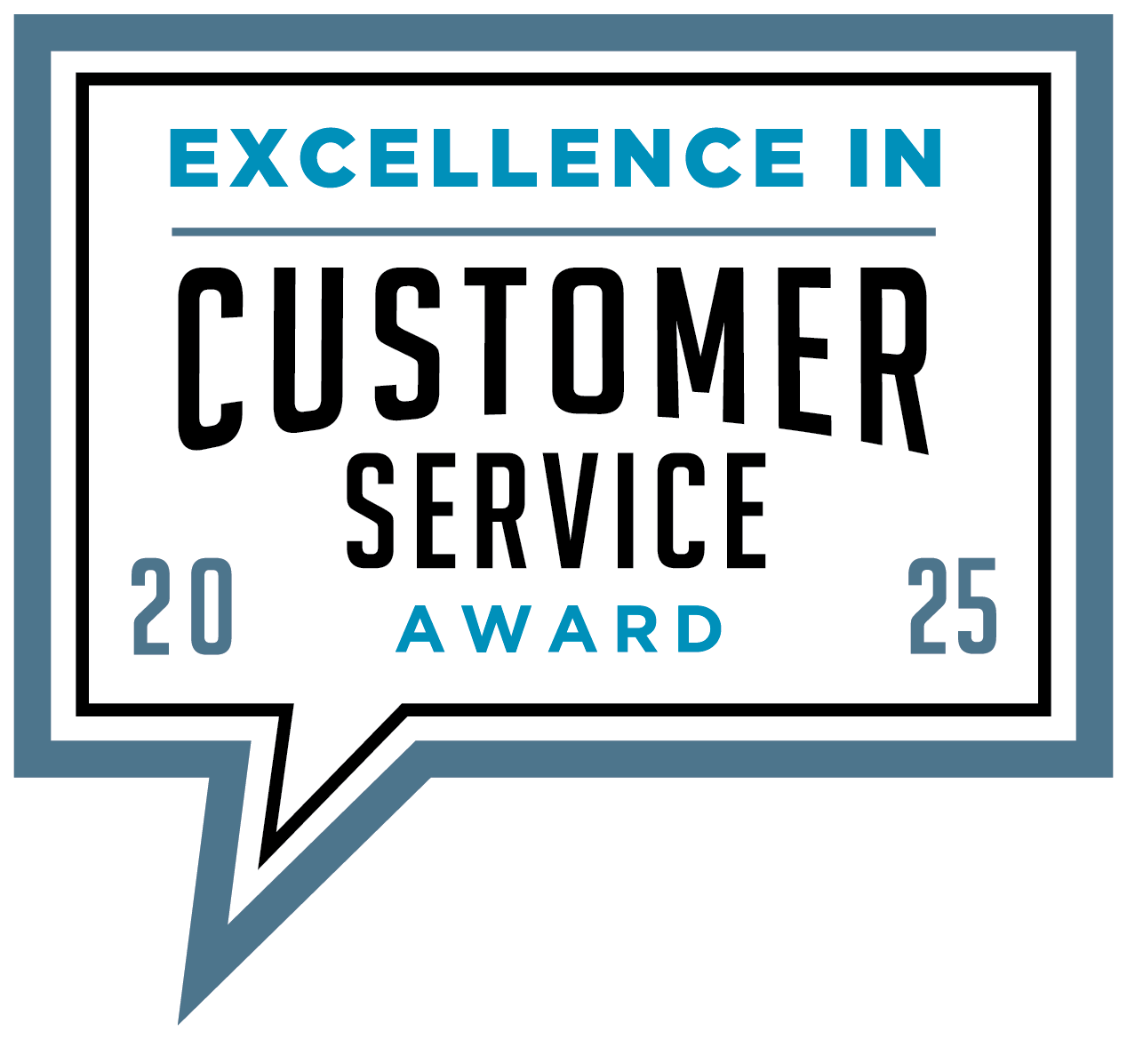 customer service award badge