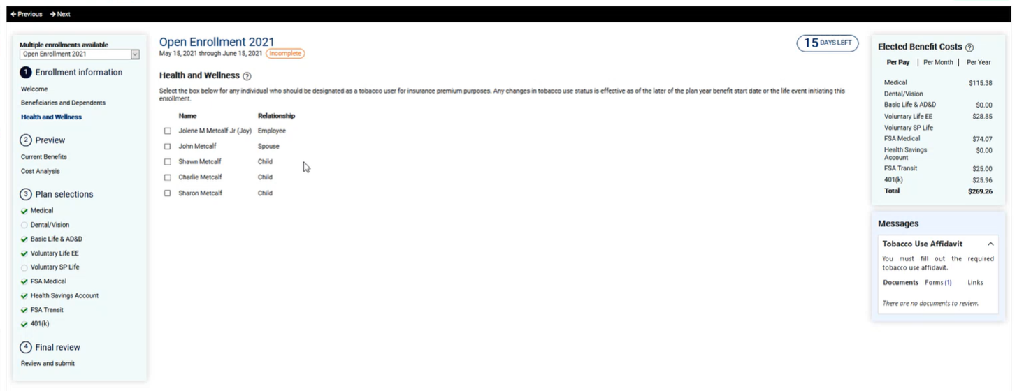 Tobacco Use Status Image